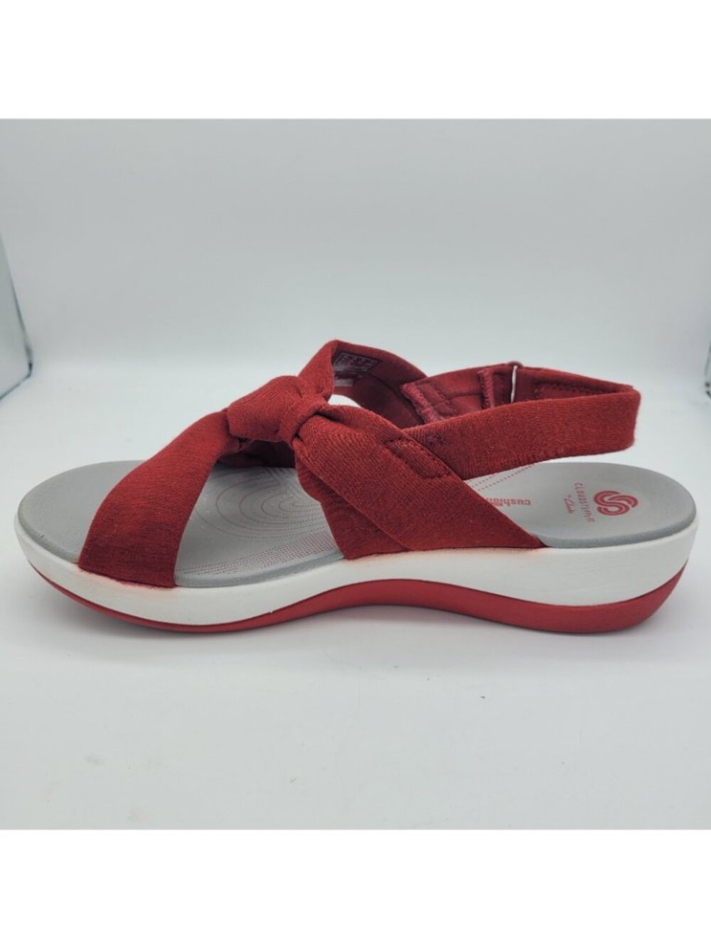 Clarks Cloud steppers Arla Primrose Slingback Comfort Sandals Red 9.5W Casual - Picture 3 of 8